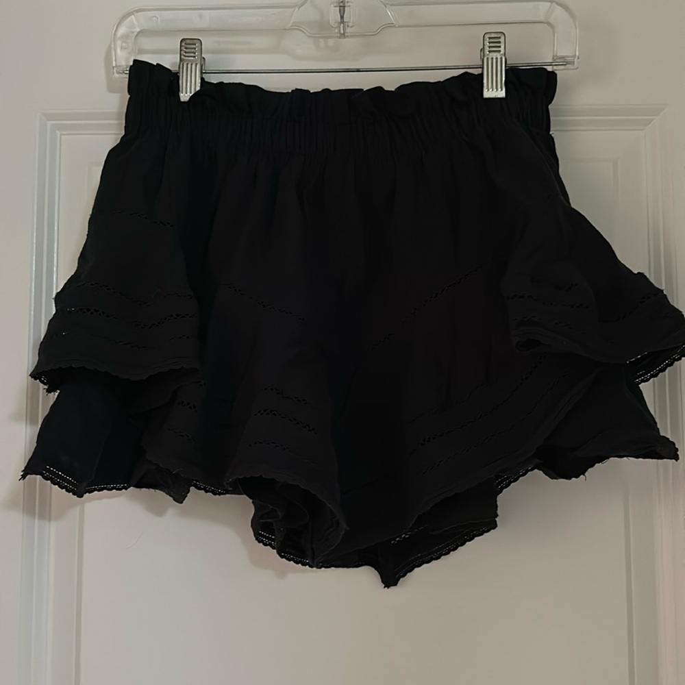 Aerie Rock N Ruffle Skort Black